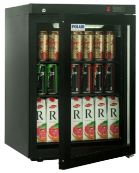 Шкаф холодильный Polair DM102-Bravo черный с замком в ШефСтор (chefstore.ru)